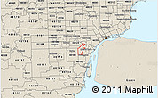 Shaded Relief 3D Map of ZIP code 48101