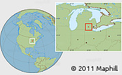 Savanna Style Location Map of ZIP code 48118