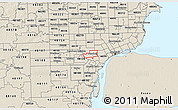 Shaded Relief 3D Map of ZIP code 48126