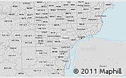 Silver Style 3D Map of ZIP code 48126