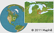 Satellite Location Map of ZIP code 48126