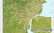 Satellite Map of ZIP code 48126