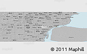 Gray Panoramic Map of ZIP code 48126
