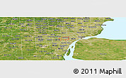 Satellite Panoramic Map of ZIP code 48126