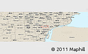 Shaded Relief Panoramic Map of ZIP code 48126