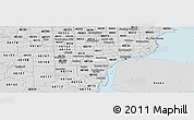 Silver Style Panoramic Map of ZIP code 48126