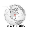 Outline Map of ZIP Code 48166