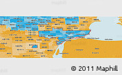 Political Shades Panoramic Map of ZIP codes starting with 482