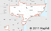 Silver Style Simple Map of ZIP codes starting with 482