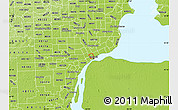 Physical Map of ZIP code 48201