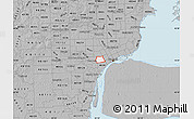 Gray Map of ZIP code 48210