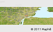 Satellite Panoramic Map of ZIP code 48211