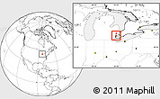 Blank Location Map of ZIP code 48213