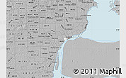 Gray Map of ZIP code 48216