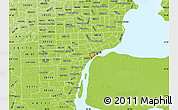 Physical Map of ZIP code 48216