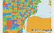 Political Map of ZIP code 48216