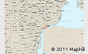 Shaded Relief Map of ZIP code 48216