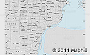 Silver Style Map of ZIP code 48216