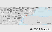 Silver Style Panoramic Map of ZIP code 48226