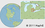 Savanna Style Location Map of ZIP code 48302