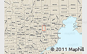 Shaded Relief Map of ZIP code 48310