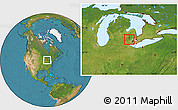 Satellite Location Map of ZIP code 48390