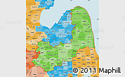 Political Shades Map of ZIP codes starting with 484