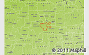 Physical Map of ZIP code 48507