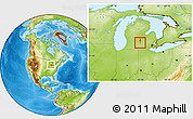 Physical Location Map of ZIP code 48842