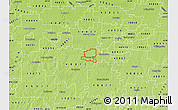 Physical Map of ZIP code 48876