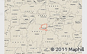 Shaded Relief Map of ZIP code 48876