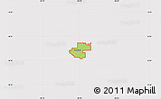 Physical Map of ZIP code 48890, cropped outside