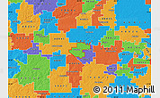 Political Map of ZIP code 48890