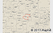 Shaded Relief Map of ZIP code 48890