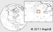 Blank Location Map of ZIP code 49004