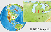 Physical Location Map of ZIP code 49004