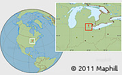 Savanna Style Location Map of ZIP code 49238