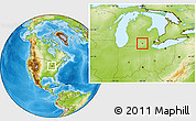 Physical Location Map of ZIP code 49246