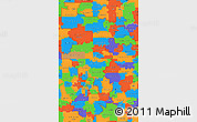 Political Simple Map of ZIP codes starting with 493
