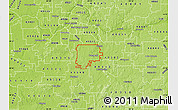 Physical Map of ZIP code 49316