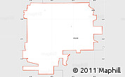 Silver Style Simple Map of ZIP code 49316