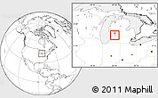 Blank Location Map of ZIP code 49506