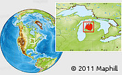 Physical Location Map of ZIP codes starting with 496