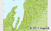 Physical Map of ZIP code 49648