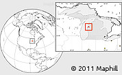 Blank Location Map of ZIP code 49660, highlighted state