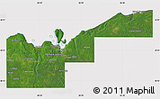 Satellite Map of Alger County, cropped outside