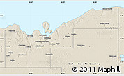 Shaded Relief Map of Alger County