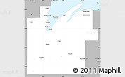 Gray Simple Map of Baraga County