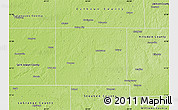 Physical Map of Branch County