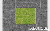 Satellite Map of Branch County, desaturated